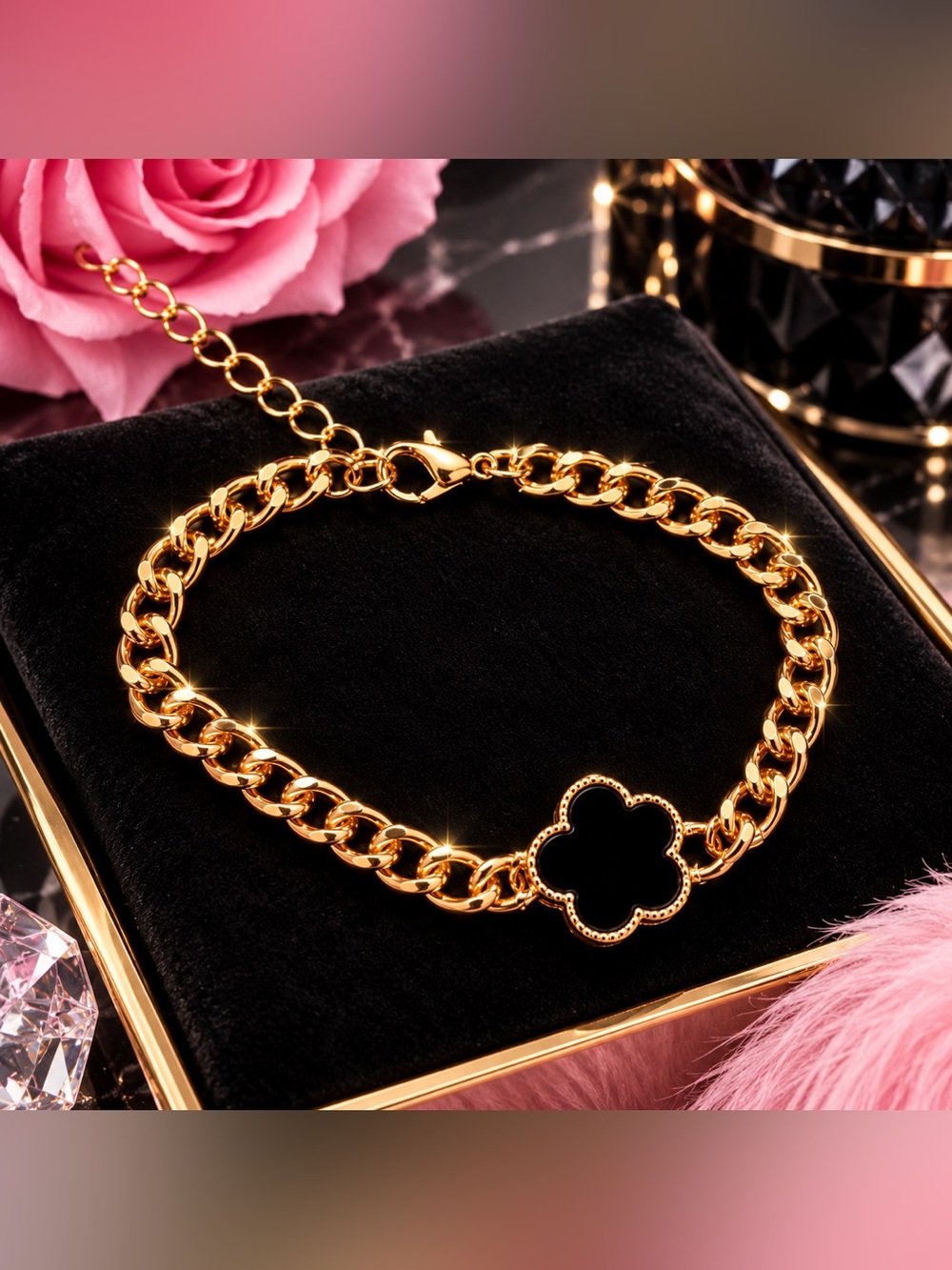 ✨ NEW ✨ Gold & Black Bracelet ✨